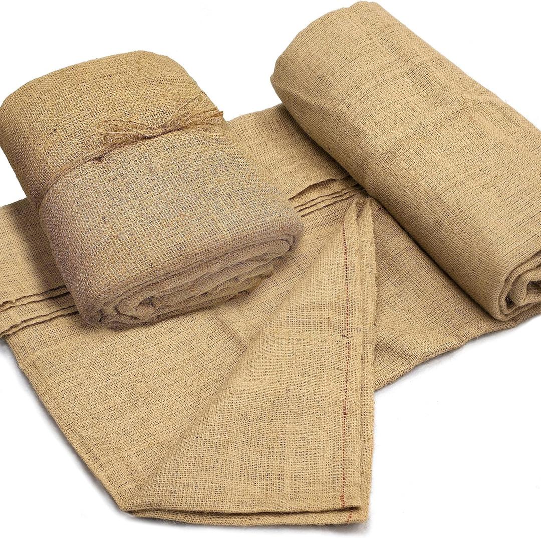 Burloptuous 40" x30 Feet Gardening Burlap Roll - Multipurpose Natural Burlap Fabric, High Density Jute Fiber Material for Decorations, Center Pieces for Home, Rustic Party Dcor (Beige)