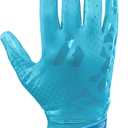 Repsters RPG1 Football Gloves - Mens Elite Trendy Wide Receiver Gloves  Extra Sticky Grip Football Gloves for Game Day, Training, High School and College - Adult and Youth Sizes (Azure)