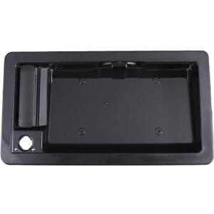 Exterior Rear Door Handle Replace 6C2Z-15434A20-AA F6UZ-15434A20-AAA for Ford 1992-2008 E150 E250 E350 Econoline Back Cargo Door Handle with License Plate Tag Bracket 1PC