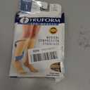Truform 15-20 mmHg Compression Stockings for Men and Women, Knee High Length, Closed Toe, Beige, Large