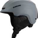 DKONI Ski Helmet, Snowboard Helmet for Men & Women, Two-Stage Adjustable Ventilation System, Snow Sports Helmet for Adults, Youth & Big Kids (Large: 22.5 -24.5 inch (58-62cm), Gray)