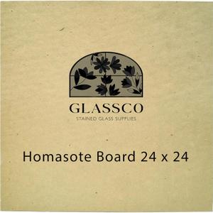 Homasote Board For Stained Glass Work Surface | 24'' x 24'' Homasote Stained Glass Cutting Board | Heat Resistant Stained Glass Cutting Mat | Stained Glass Supplies For Table And Glass Protection