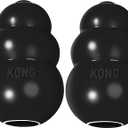 KONG Extreme Dog Toy - Fetch & Chew Toy - Treat-Filling Capabilities & Erratic Bounce for Extended Play Time Most Durable Natural Rubber Material - for Power Chewers - for Large Dogs (Pack of 2)