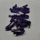 Kaei&Shi Strappy Harness, All Adjustable, Underwire Racerback, 4pc Garter Set (Dark Purple) S