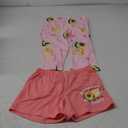 Tebbis Trendy Pink Avocado Cute Pajamas for Girls 3 Pieces Soft Tee Shorts & Pants PJ Comfy Jammies Set Size 6