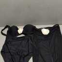 SHENHE Women's Push Up One Piece Swimsuit Tummy Control Cutout 3D Flower Bathing Suit with Cover Up Black, Medium