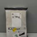 100% Blackout Shield Linen Blackout Curtains for Bedroom 84 Inches Long, Back Tab/Rod Pocket Living Room Drapes, Thermal Insulated Blackout Curtains 2 Panels Set, 50" W x 84" L, Cream