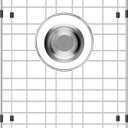SANNO Kitchen Sink Protectors, 13"X 15" Gird Sink Protector for Kitchen Sink, Grid Sink Protector Kitchen Sink Rack for Bottom of Sink,Rear Drain for Single Bowl, Stainlsee Steel