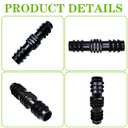 20 PCS Drip Irrigation Fittings Kits Barbed Coupling Connectors Drip Line Coupler Connector, Fits for Most 1/2 Inch PE Pipe or O.D. 16mm Drip Tubing in Irrigation Sprinkler System