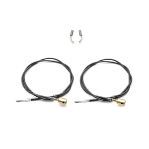 2pcs 5/32" Inner Flex Shaft Cable for Rotary Grinding Tool with 2pcs Carbon Brush, Replacement Core Flexible Shaft Attachment, Drill Grinder Part Accessories