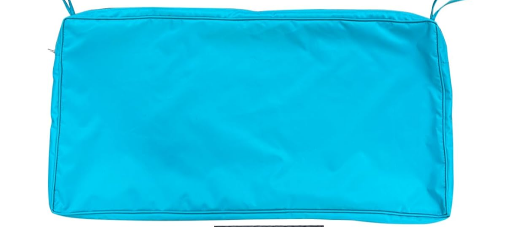Outdoor Patio Furniture Cushion Cover And Foam Pillow, Replacement Slipcovers Wicker Rattan, 42x18x3– Cover, Waterproof, Fade-Resistant Durable Sky blue, Foam Pillow