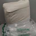 Couch Back Cushions Pillows, Wedge Pillow for Couch & Bed, Back Lumbar Support Pillow, High-Density Foam Backrest Cushion with Linen Cover for Back Pain Relief (28''x19.2''x6'', Light Beige)