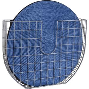 YeeBeny Round placemat holder, Placemat Holder, Placemat Pocket Wall File | Steel | Kitchen Organizer for Napkin Pad Storage, Drainable-15.74x1.96x11.81inches