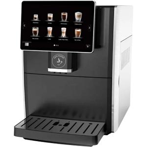 Cafe Bueno Super Automatic Espresso Machine For Home - Coffee Machine With Grinder & Milk Frother For Latte, Cappuccino, Macchiato - Auto Wake & Sleep All Milk Types