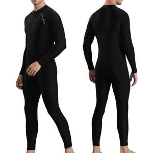 OMGear Dive Skin for Women Men Snorkel Suit Full Body Swimsuit Quick Dry Thin Diving Suit UV Protection Rash Guard Long Sleeve Swimwear Swimming Kayaking Snorkeling Gear (Small)