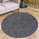 Waterproof Rug Pad Round 1/4 Thick Waterproof Non-Slip Rug Pad Pad for Hardwood Floors Rug Pads for All Floors and Finishes, Keeps Carpets in Place Soft and Safe8FT