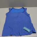 Hibelle Womens Scoop Neck Cute Racerback Yoga Workout Tank Top (X-Large, Sea Blue)