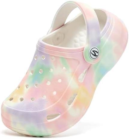 HOBIBEAR Boys and Girls Garden Clogs Slip on Children Sandals Water Shoes for Indoor Outdoor (Toddler/Little Kids), Size 22