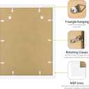 YESKAY 16x20 Picture Frame White Set of 3, Display Pictures 11x14 with Mat or 16 x 20 Without Mat, Poster Frames 16x20 for Wall Hanging Horizontal and Vertical