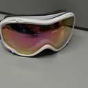 ZIONOR Lagopus B1 Ski Goggles OTG Anti fog Snow Goggles UV Protection Snowboard Goggles for Men Women Adult Youth (One Size, B5-vlt 59.5% White Frame Pink Lens)