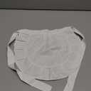 SUN2ROSE white Cosplay Waist Apron Ruffed Puffy Tight Costume, Kids Half Apron Kitchen Party Favors Also Fits for Kids Apron Cosplay