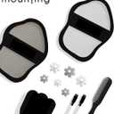 3 x KEYDUACU 12 pcs Girls Locker Accessories, Locker Decorations Including Mirrors, whiteboards, Magnets and organizing Supplies. Ideal for Back-to-School Essentials and The Office (12 pcs-Black)