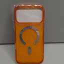 BENTOBEN Magnetic for iPhone 17 Pro Max Case, Clear Crystal Glitter Bling 17 Pro Max Phone Case [Compatible with MagSafe], Shockproof Sparkly Cute Women Girl Cover for iPhone 17 Pro Max, Cosmic Orange