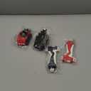 2 Pack String Launchers and Grips, Battling Burst Launcher, Left/Right Spin, Only Compatible with Burst, Two Launch Modes Gyros(Black+Red)