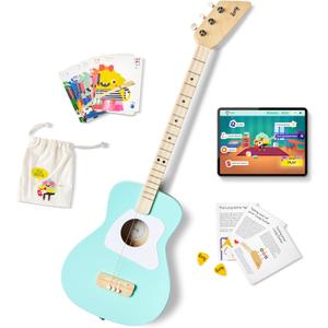 Loog Pro Acoustic kids Guitar 3-strings Ages 6+ Learning App and Lessons Included