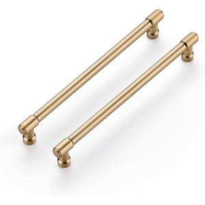 Ravinte 20 Pack 7-1/2 Inch Hole Center Solid Kitchen Cabinet Handles Champagne Bronze Dresser Pulls Cabinet Drawer Pulls for Kitchen Cupboard Hardware