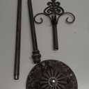 Mervkis Display Stand for Wreath Handbag Purse Standing Metal Wreath Hanger Holder on Floor (Bronze)