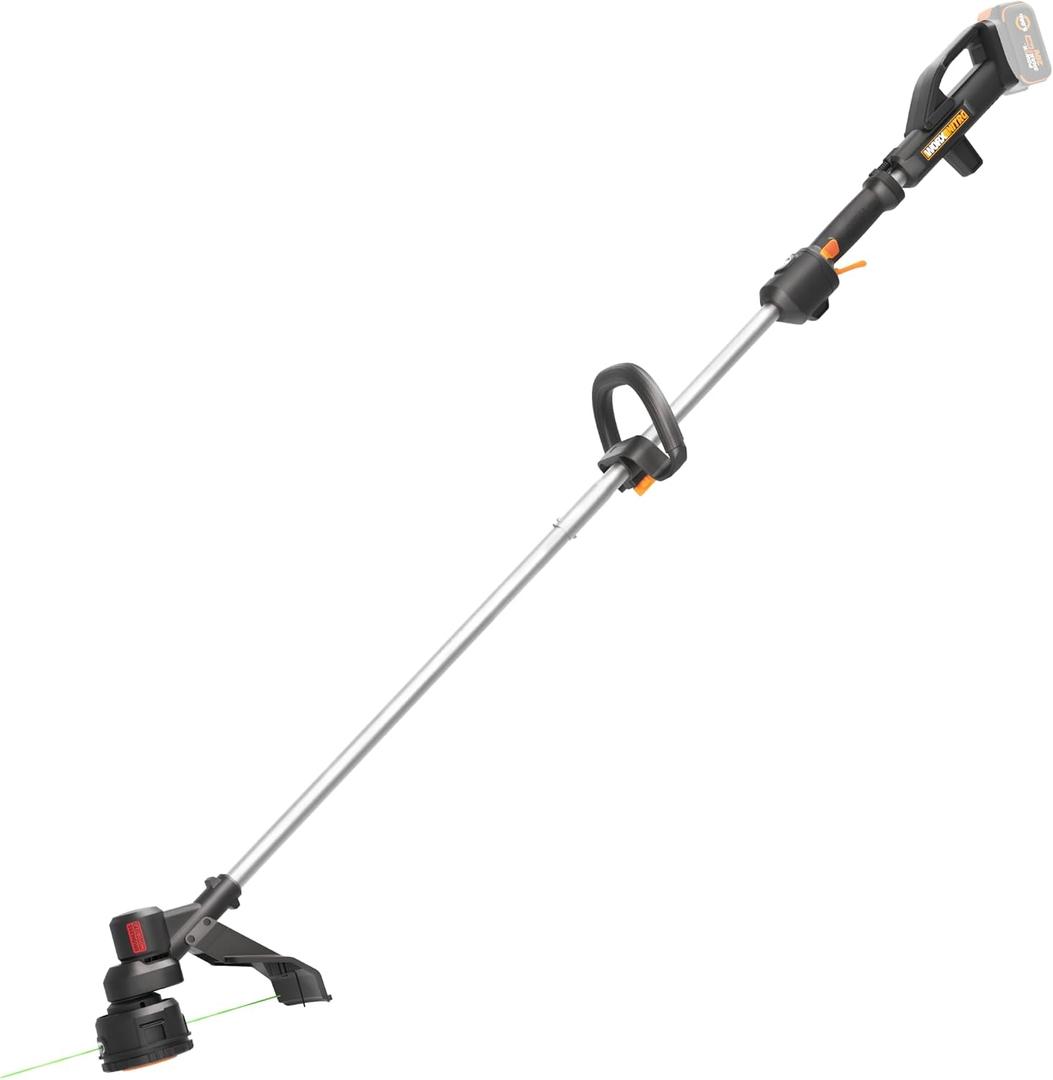 Worx Cordless String Trimmer, 15" Lightweight Electric Weed Wacker with Quick-line Reloading, 21CC Gas-Like 20V Weed Eater with Brushless Motor, Battery & Charger Not Included, WG176.9