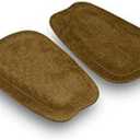 pedag Supra | German Handmade Shoe Tongue Pads | Soft Suede Leather and Memory Foam Shoe Padding | Solves Loose Shoes Problem | 1 Pair, Large/X-Large Size (Brown)