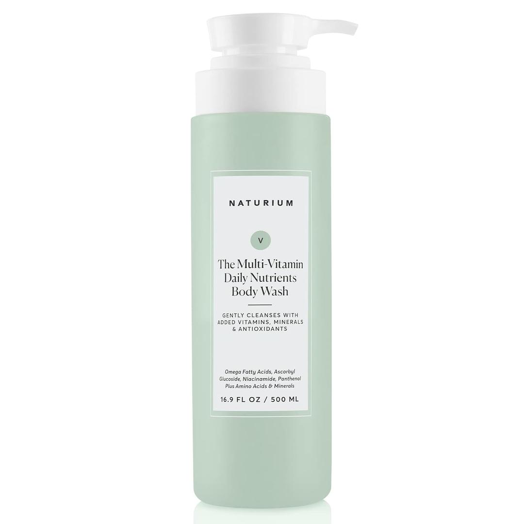 Naturium The Multi-Vitamin Daily Nutrients Body Wash, Hydrating Cleanser, 16.9 oz