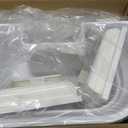 Hanging Planters for Outdoor Plants - Fence Hanging Planters for PVC Fence, Plant Hangers Hanging Plant Flower Pots White with Post Caps for Garden Yard Decor, Easy Install - 2 Pack