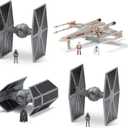 Star Wars Micro Galaxy Squadron Death Star Trench Run Battle Pack - Four Vehicles Plus Five Micro Figure Accessories 