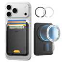 ESR for MagSafe Wallet, 5 Card Holder with RFID Blocking, MagSafe Sticker Included, Slim Magnetic Wallet for iPhone 17e/17/16/15/14/13/12 Series and Selected Samsung Devices, Not for 13/12 Mini, Black