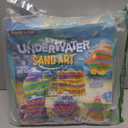 Made By Me Create Your Own Underwater Sand Art, Includes 6 Ocean-Themed Bottles, 8 Sand Colors, Glitter, & Funnel, Great Staycation or Group Activity, Party Idea, DIY Sand Art For Kids Ages 6, 7, 8, 9, Large
