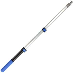 Aluminum Telescoping Pole - 3 to 8 FT, Quick-Flip Clamps, Multi Purpose, Paint Roller, Duster, Squeegee Tip