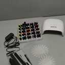 MEFA 42 Colors Gel Nail Polish Kit with U V Light, 50 Pcs All Seasons Soak Off Gel Polish Nail Set with Matte/Glossy Base Top Coat Manicure Tools Nails Art DIY Salon Gift 7 ml