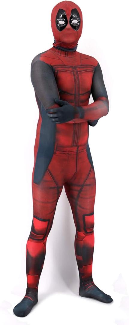 GIZMAC Adult Unisex Spandex Zentai Cosplay 3D Eye Design Halloween Costume Lycra Stretch Spandex