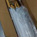 Anderson Umbrella Auto Open Umbrella, 35", White 9ct