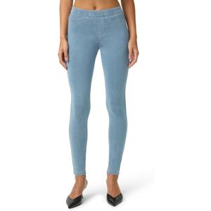 No nonsense Womens Classic Denim Leggings, Jeggings for Women with Real Back Pockets, High Waisted Stretch Jeans (Large)
