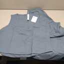 WIHOLL Two Piece Set for Women Summer Outfits Vacation Lounge Sets Round Neck Matching Sets Wide Leg Crop Pants, Size L