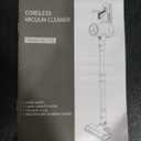 Cordless Vacuum Cleaner, 45Kpa Cordless Vacuums for Home, 400W Stick Vacuum Cleaners with Long Runtime, Lightweight, Powerful, Large Dust Cup Vacuum Cleaner for Pet Hair Hard Floor (White)