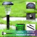 TISEJOY Solar Pathway Lights Outdoor Waterproof 8 Pack Color Changing Garden Light for Yard Patio Driveway Walkway Lawn Landscape Lighting for Outdoor 4th of July Decorations