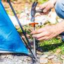 Eurmax USA 10-Pack Secure Protection Galvanized Tent Stakes,Rust-Proof Steel Canopy Anchors for High Winds,Heavy Duty Commercial Ground Pegs for Camping,Pop Up Tents&Gazebos - Includes 4x10ft Ropes