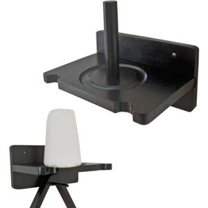 Pool Cue Stick Claw Holder Hold 2 Billiard Cues, Cone Chalk Holder with Ball Rack Wall Mount, Pool Stick Holder Storage Accessories (Black)