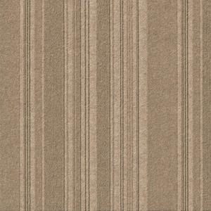 Peel and Stick First Impressions Barcode Rib Taupe 24 in. x 24 in. Commercial Carpet Tile (8 Tiles/Case)