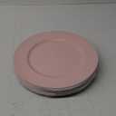 24 Pack Charger Plates 13" Plastic Round Charger Plates Dinner Plate With Beaded for Wedding Table Dinner Kitchen Catering Event Party Decoration (Pink)